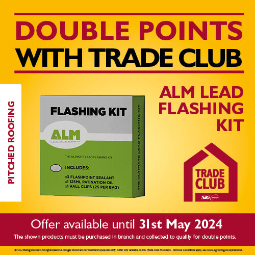 We're offering double points on our exclusive ALM Lead Flashing Kits with Trade Club this month, and it's also on offer for £21! It's a win win all round! 😜 Pop into branch now to collect yours! sigroofing.co.uk/find-a-branch/ #roofing #roofingdeals #tradeclub