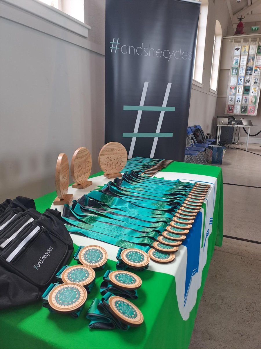 We are all ready to celebrate our #AndSheCycles Ambassadors at the awards ceremony kicking off now at @RichBarracks! 🚴‍♀️🙌

#GreenSchools #GreenSchoolsTravel #AndSheCycles #Awards #ActiveTravel