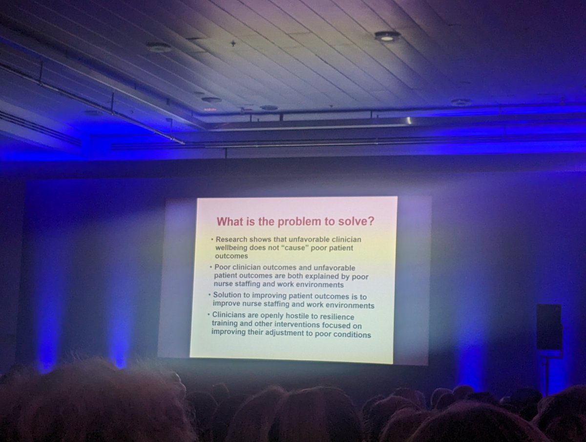 Linda Aitken from the USA giving us incredible insight on the links between safe staffing levels and patient outcomes. The need to modify our environment if we want to see the benefits of our interventions. @EWMAwound #ewma2024 Reminded me of @alisonleary1 work with @TheQNI