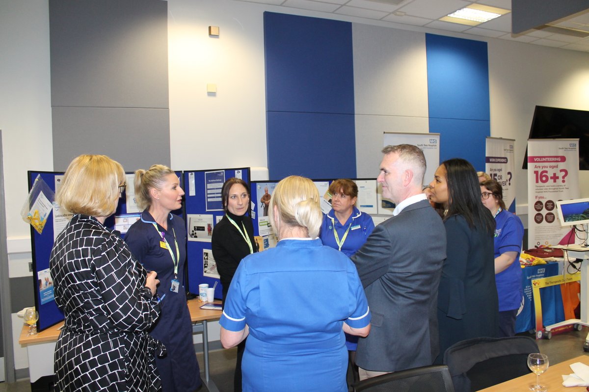 Last week our nursing staff were delighted to welcome NHS England’s deputy chief nursing officer @AcosiaNyanin to #JamesCookHospital. A marketplace event was set up on the day which displayed all the amazing work being done by our incredible nursing teams across the trust.