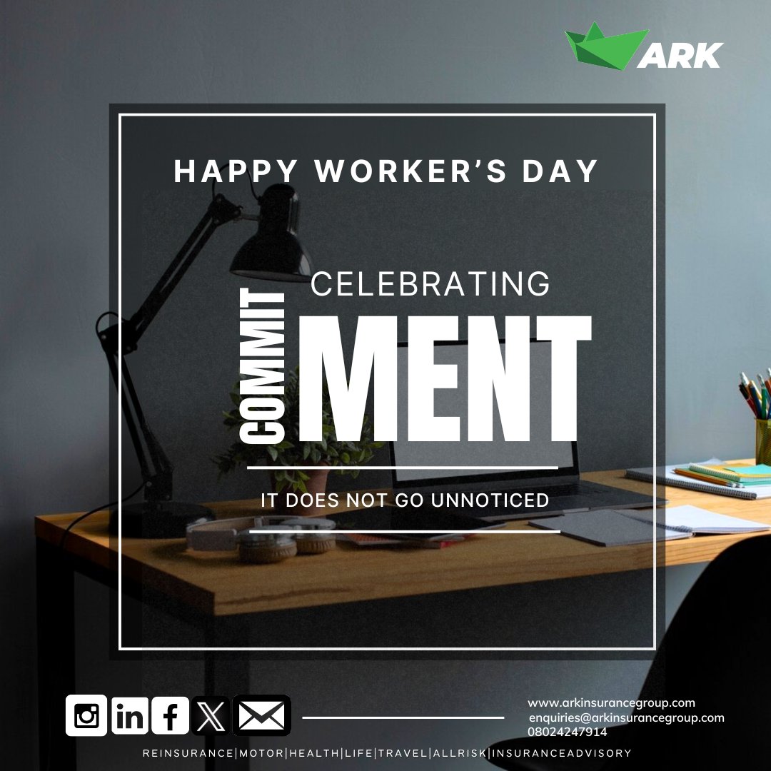 Welcome to the Month of May and Happy Worker's Day!
#HealthInsurance #InsuranceAdvisory #KnowwithArk #getcovered #AllRiskInsurance  #LIfeInsurance #CarInsurance #HomeOwnersInsurance #travelinsurance #Motor #Travel #Auto