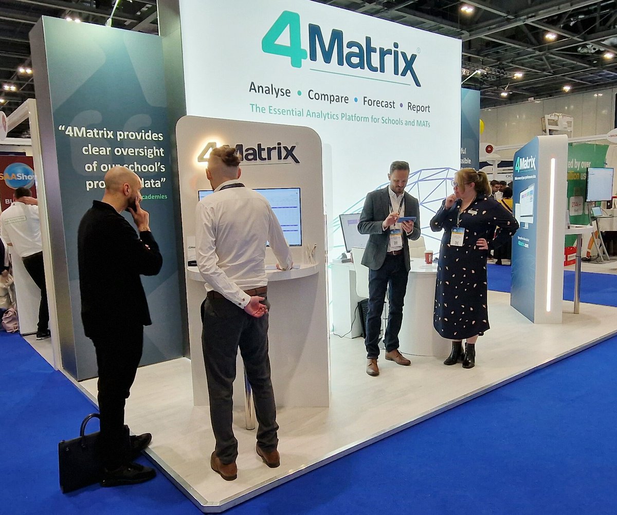 We are at the #SAAShow at Excel today. Please visit us on stand E6. See 4Matrix Cloud for schools and 4Matrix Fusion for Trusts