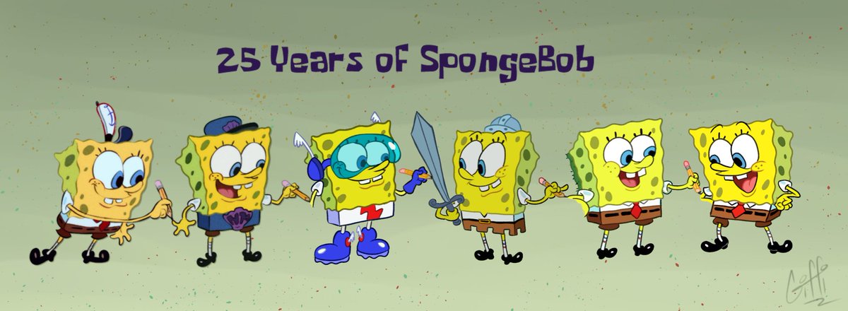 I've thought of something funnier than 24

(heavily inspired by that one Mickey Mouse evolution image lol)

#SpongeBobSquarePants #25YearsOfSpongeBob #SB25