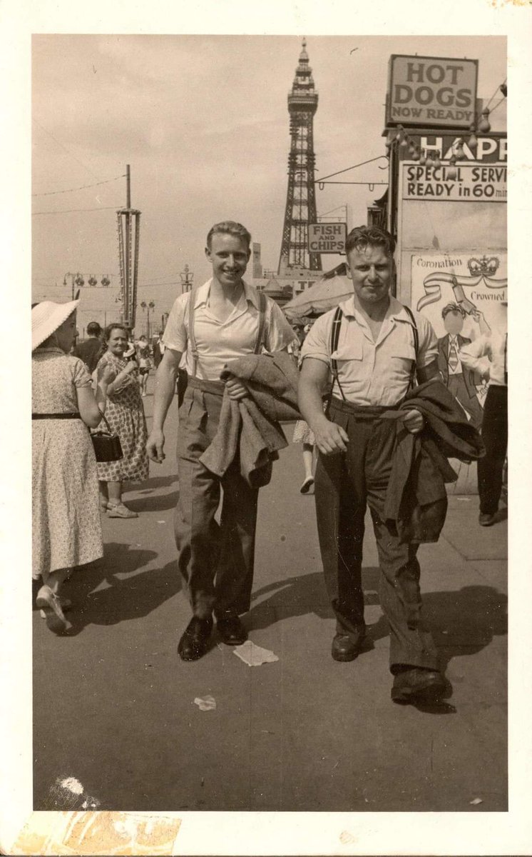 Just came across this old photo. My father and my uncle Calum in Blackpool. 1950s, probably. Love it! ❤️
