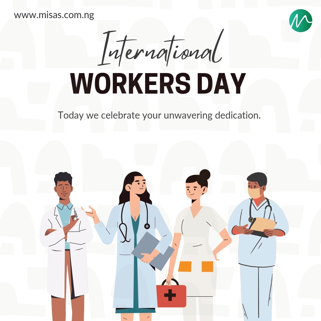 MISAS_NG's tweet photo. Happy Workers' Day to our dedicated healthcare practitioners! 🎉 Today, we honor your unwavering commitment, compassion, and tireless efforts in delivering quality care to patients worldwide. 
.
. 
#WorkersDay #HealthcareHeroes https://t.co/obLeXcPLAZ