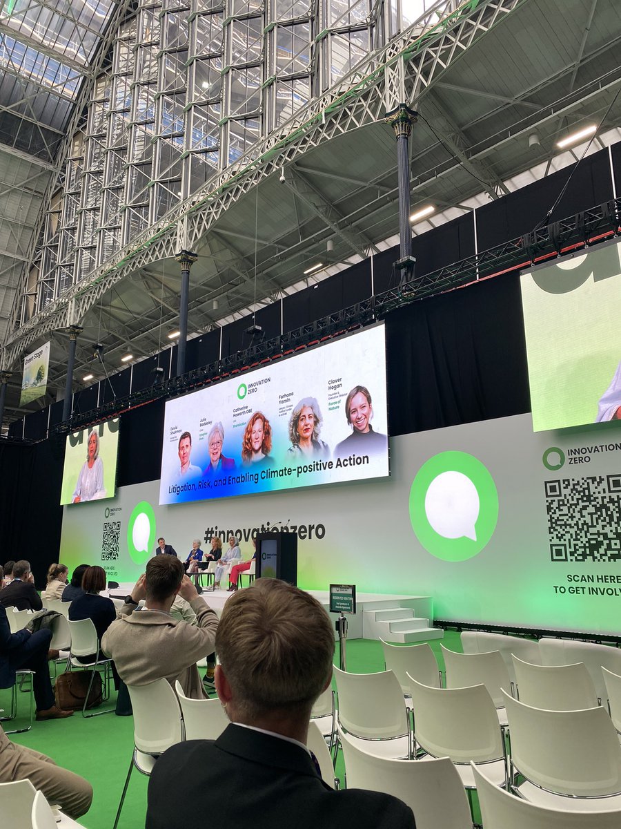 Good to hear @cloverhogan @farhanaclimate @ca_howarth calling out the headline sponsors of BP and HSBC of #InnovationZero for greenwashing & continuing to finance the climate crisis 🙏🙏