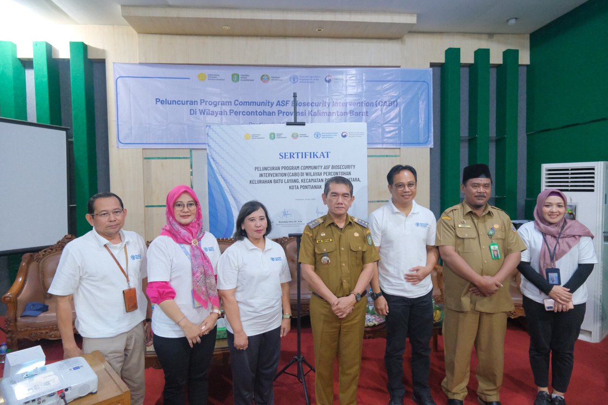 Read the full coverage of the launching #CABI programme in 📍#WestKalimantan piloting areas here 👉 bit.ly/CABIinKalimant… #StopAsianSwineFeverSekarang 🖐🏼❌🐷🦠 @mafrakorea @FAOAsiaPacific