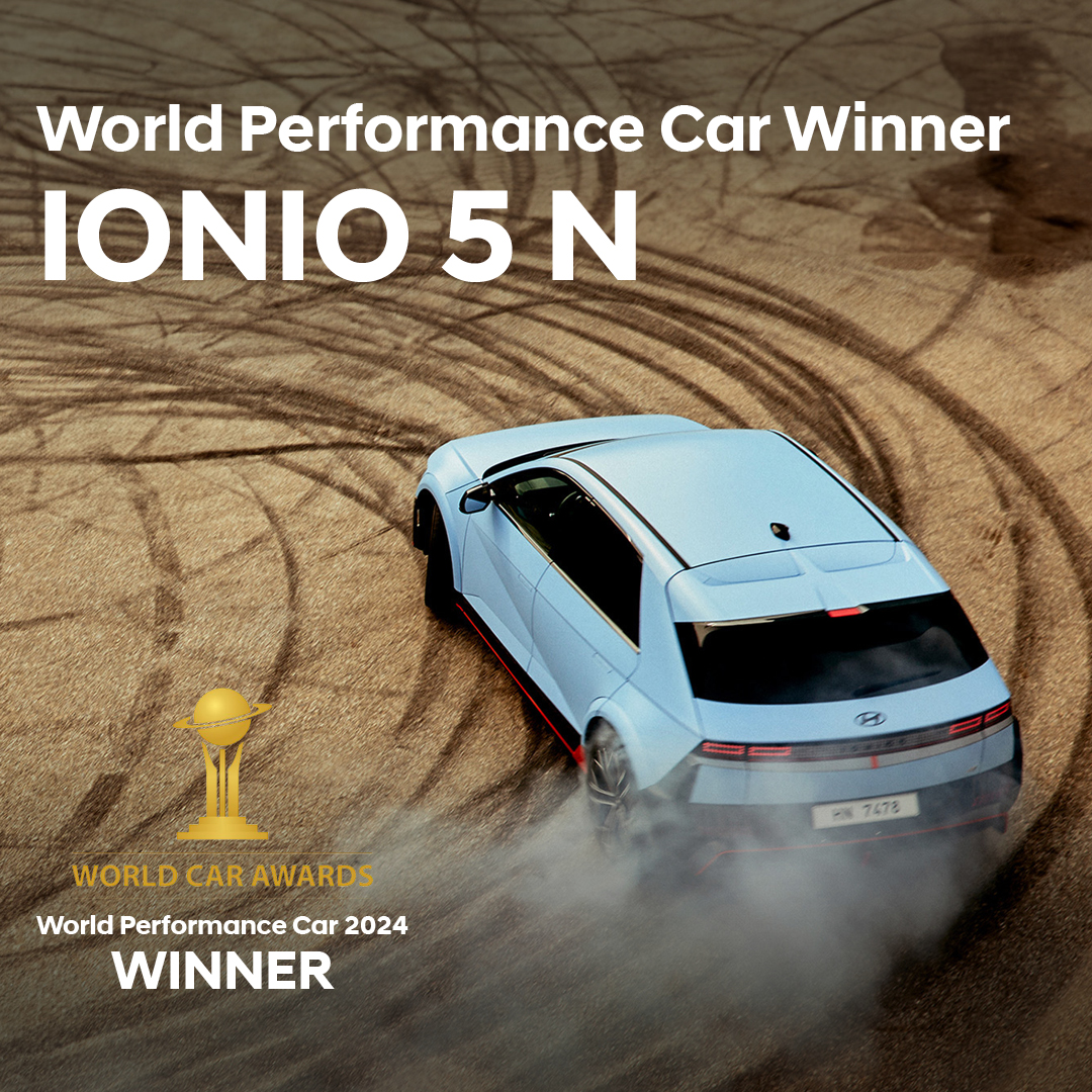 The IONIQ 5 lineup picked up yet another award at the World Car Awards 🏆

It’s now the fourth World Car Awards victory in 3 years for the IONIQ 5 series, as the all-new IONIQ 5 N was named the 2024 World Performance Car.

#WorldCarAwards #IONIQ5N #Hyundai #RNGolden