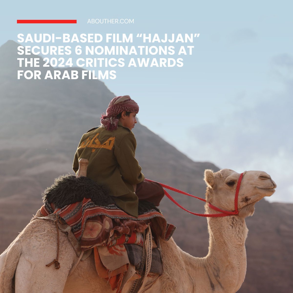 Saudi-based film 'Hajjan' is competing in six categories at the 2024 Critics Awards for Arab Films, securing nominations in the best feature film, best screenplay, best actor, best music, best cinematography and best editing categories. More: abouther.com/node/65731