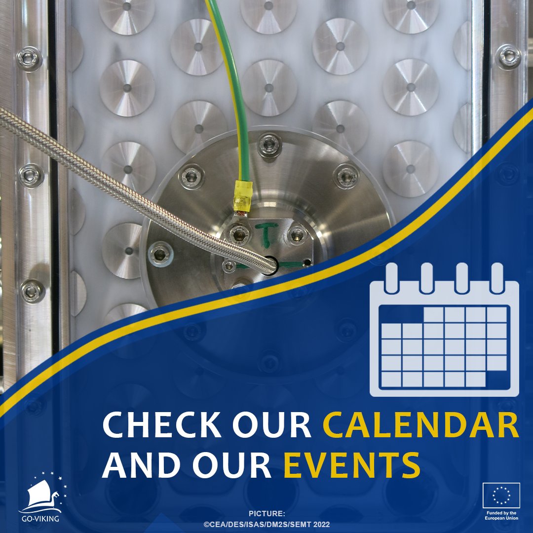 Check out the GO-VIKING calendar on our website to discover nuclear related events. Find it on our news page: go-viking.eu/news 🗓️ #NuclearSafety #FlowInducedVibration #NuclearResearch #NuclearEnergy #SNETPportfolio #Euratom