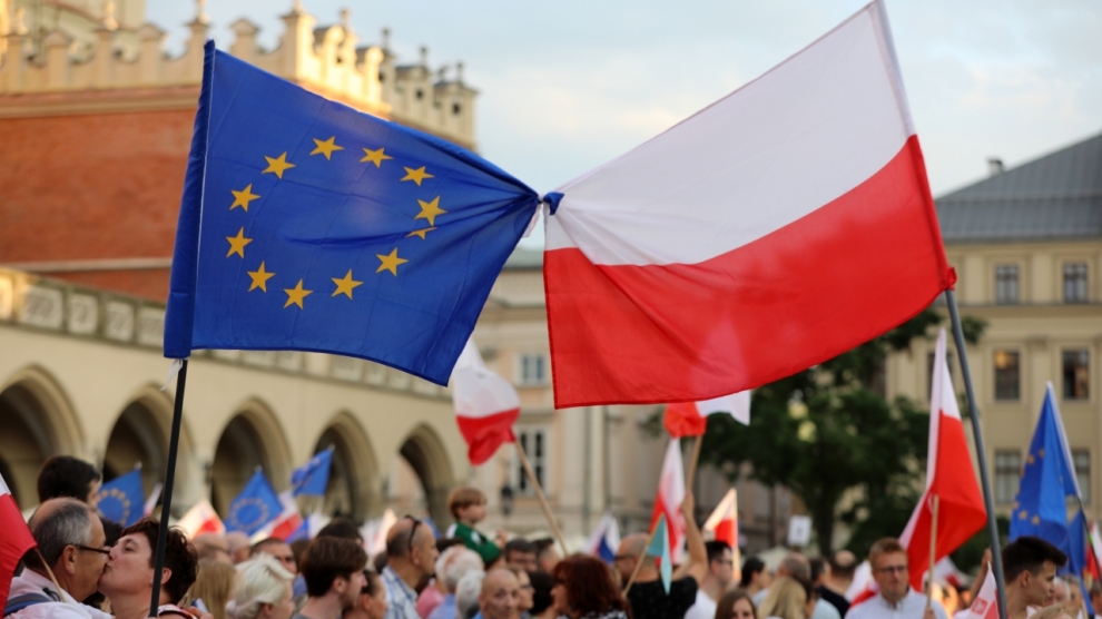 Today is a very symbolic day for me. My #Georgia 🇬🇪 is fighting not to be like 🇷🇺, and my second homeland, #Poland 🇵🇱, is celebrating the 20th anniversary of joining the #EU 🇪🇺 Dear Poles, you did it! Now please pray for us! We do not want to become a 🇷🇺-controlled puppet state.