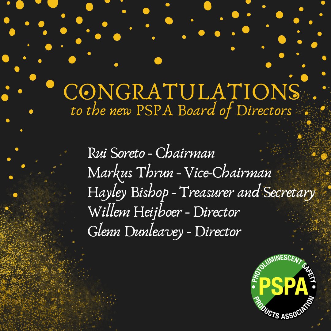 @PSPA_ORG congratulates the new Board of Directors! 🤗