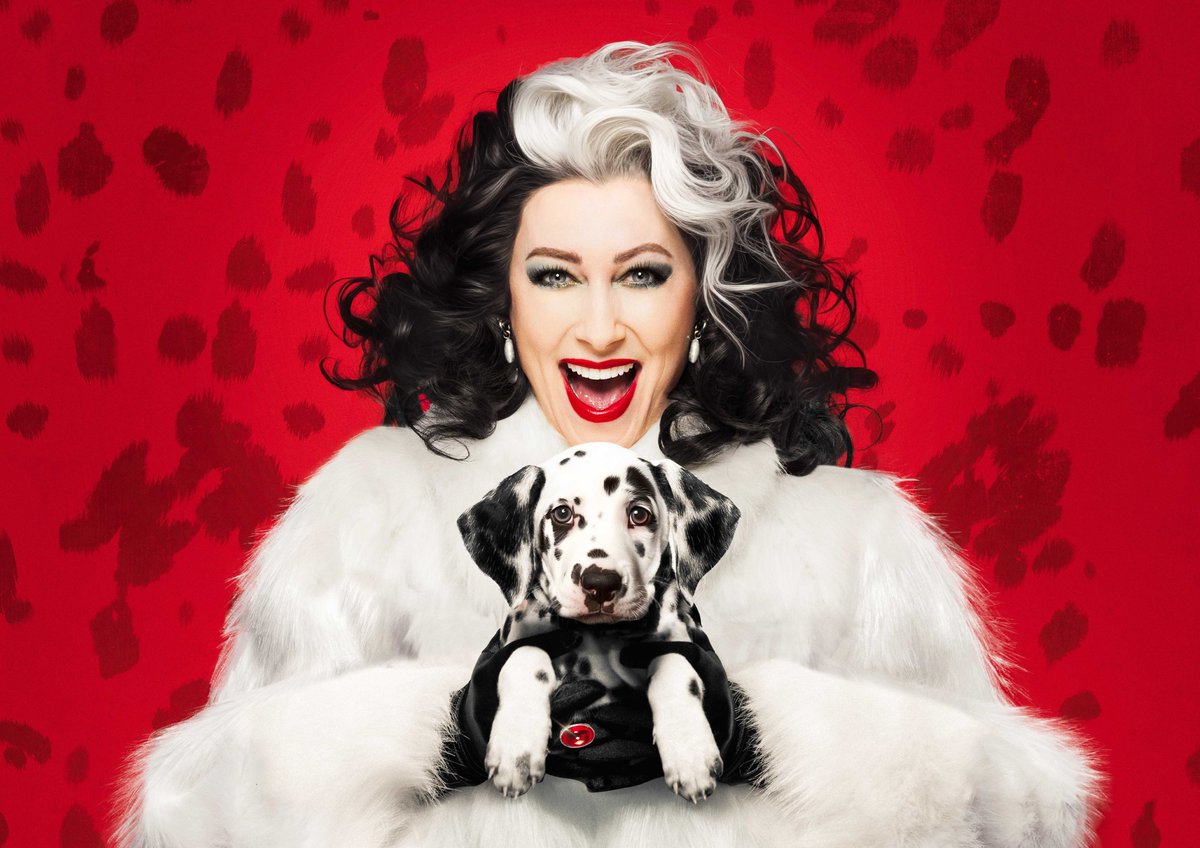 Casting news for @101DalmatiansUK: actor & singer @Faye_Tozer will be playing Cruella de Vil in Norwich, Canterbury, Leicester & Wolverhampton, joining the previously announced dates of fellow Cruella #KymMarsh, who opens the UK & Ireland tour at the @NewWimbTheatre 22-29 Jun