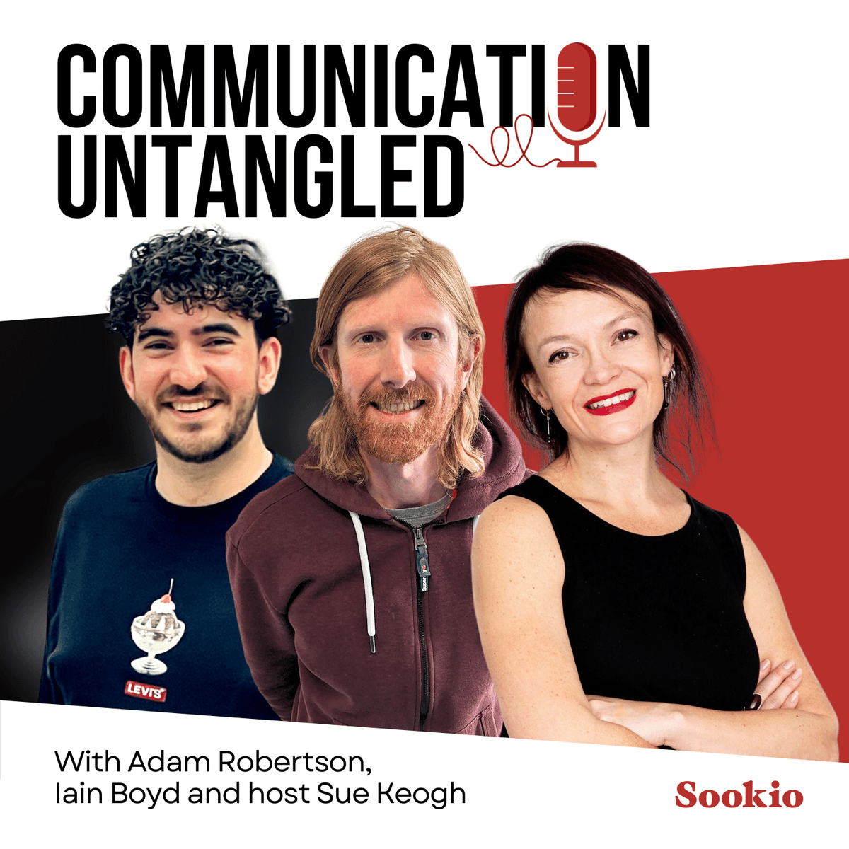 📢🎧 The next episode of Sookio's Communication Untangled podcast is out now!

Iain Boyd and Adam Robertson from GOV.UK Forms at the @GDSteam join us to share best practice in designing online forms.