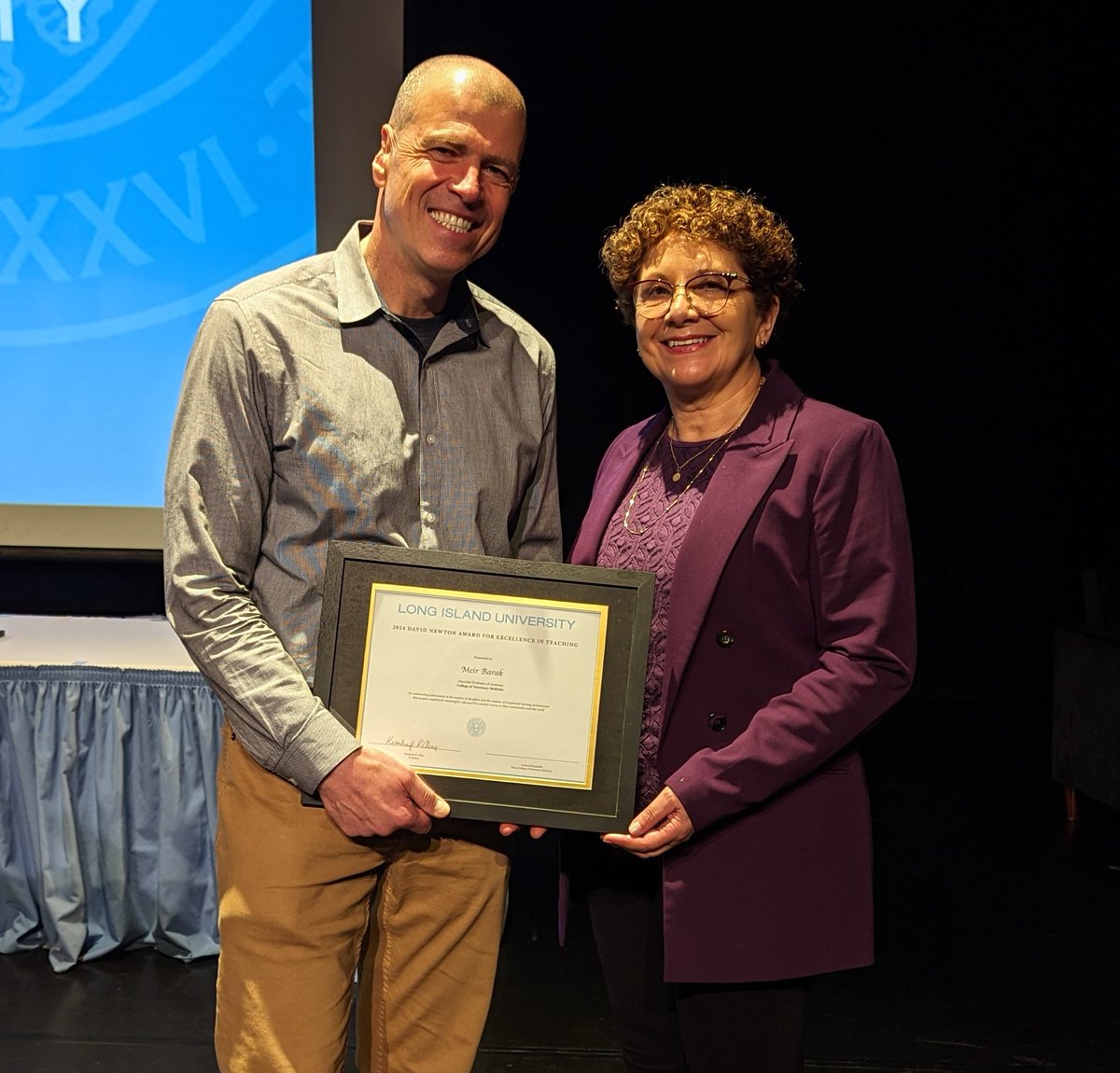 Yesterday, I had the privilege of being among seven individuals recognized as recipients of the 2024 David Newton Award for Excellence in Teaching at Long Island University, Brooklyn.