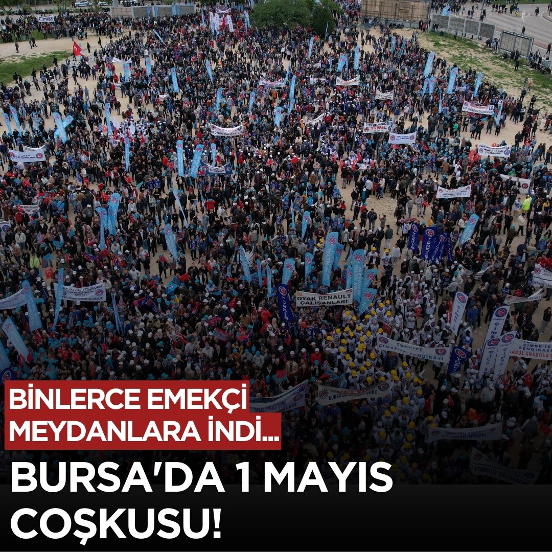 Bursa'da 1 Mayıs coşkusu!
webursa.com/bursa/bursa-da…

#1mayıs