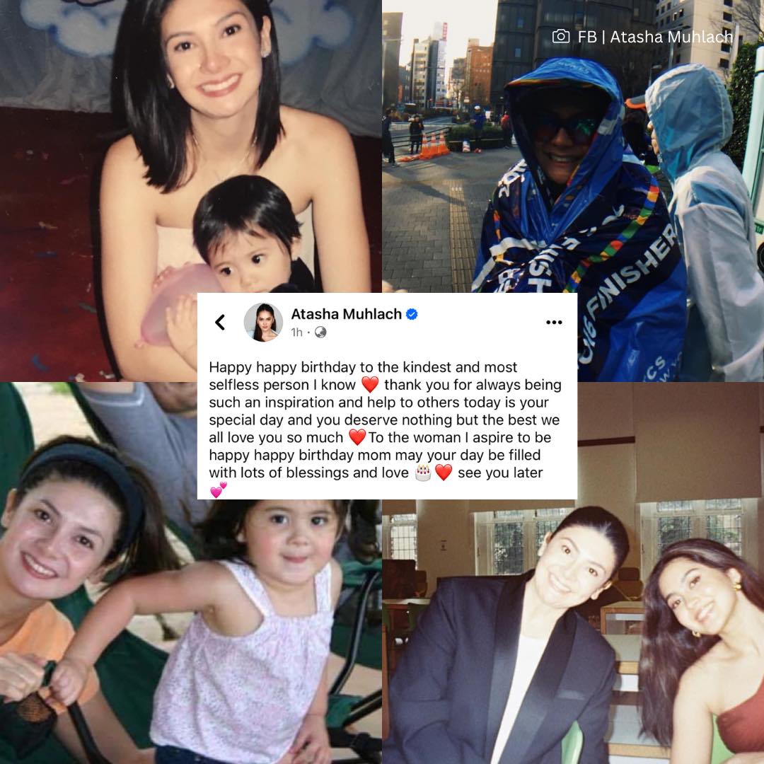 A daughter’s birthday message to her mom 💕🥹 LOOK | E.A.T. Girl Atasha Muhlach pens a heartfelt birthday message to her mom, Charlene, sa isang Facebook post. “To the woman I aspire to be happy happy birthday mom,” Atasha captioned her post. Happy birthday, Charlene! 🥳