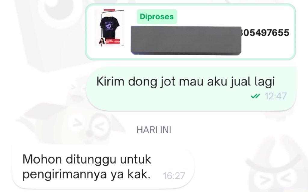 excesue's tweet photo. wts want to sell birthday tshirt bdtshirt bdts Indira jkt48 reply dm dulu jangan chat ya kalau minat. 

uk. XL yak. bisa shopee. https://t.co/6mXLLygFDn