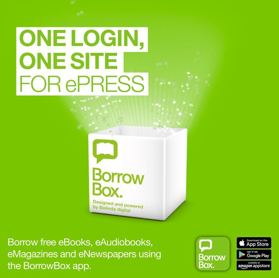 If you previously accessed your eNewspapers & eMagazines through PressReader & Libby you can continue to enjoy the great titles available on the @BorrowBox app. Simply search for 'Borrowbox' in your app store, download, input your library details & enjoy! All there, altogether.