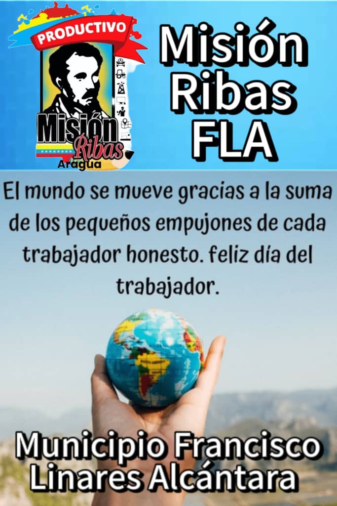 #MayoDeTransformaciones Nuestras Felicitaciones a esos hombres y mujeres que día a día trabajan para el engrandecimiento de nuestra Patria
<a href="/NicolasMaduro/">Nicolás Maduro</a> 
<a href="/_LaAvanzadora/">Yelitze Santaella</a> 
<a href="/Soykarinacarpio/">Karina Carpio</a> 
<a href="/JohendersonG_/">Johenderson González</a> 
<a href="/LeiraSuarezPsuv/">LeyraSuarezPsuv</a> 
<a href="/M_RibasOficial/">Misión Ribas</a> 
<a href="/misionribasarag/">Misión Ribas Aragua</a> 
<a href="/PoetaLaya/">Luis laya</a>