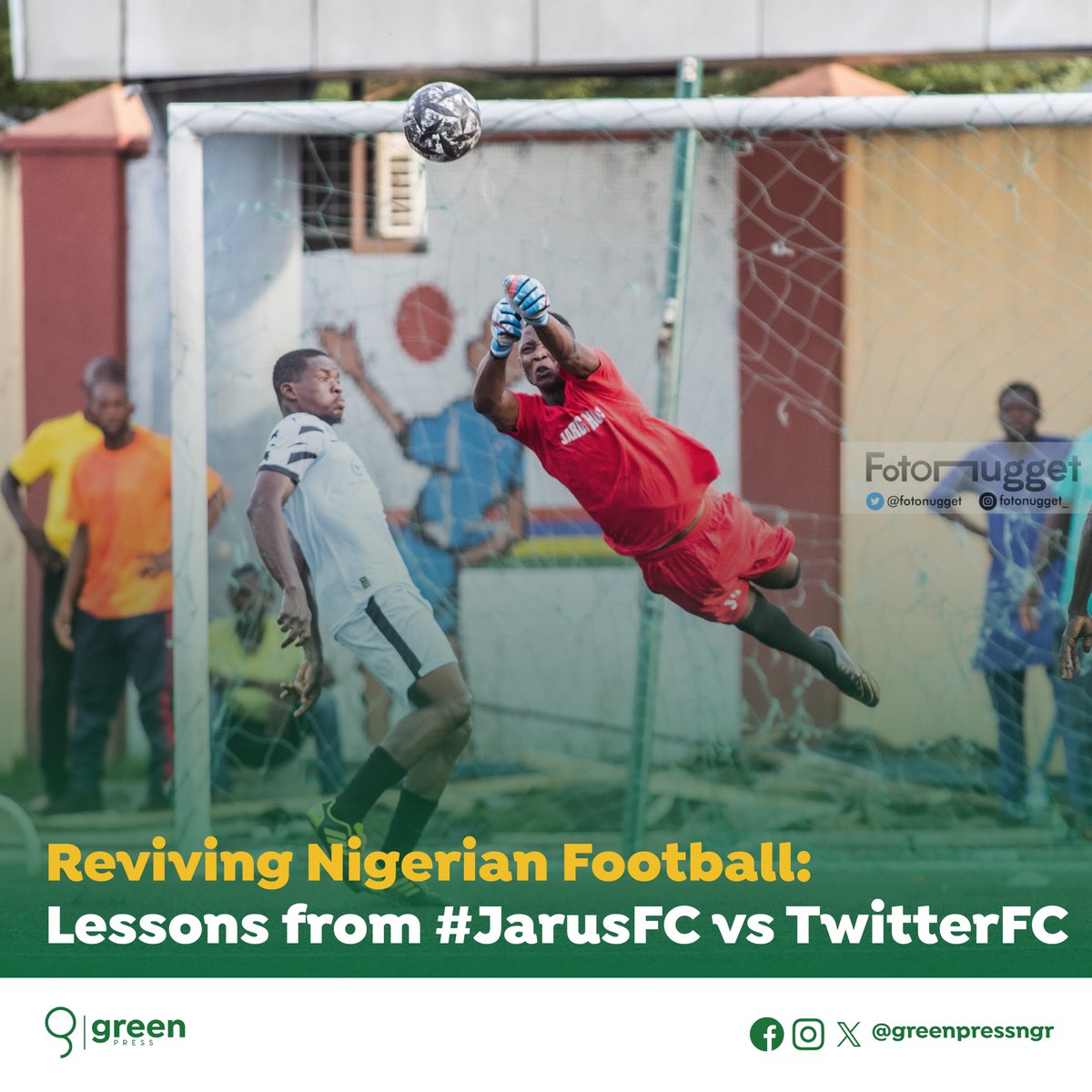 GreenPressNGR's tweet photo. Reviving Nigerian Football: Lessons from #JarusFC vs #TwitterFC

The Nigeria Professional Football League is currently on a four-week break to allow Rivers United to clear their backlog of fixtures, caused by their participation in the CAF Confederation Cup. 

While ensuring a level playing field by completing the fixtures is commendable, the lack of planning that necessitates a four-week break is disappointing. 

This highlights the subpar administration that has long plagued domestic football in Nigeria.

While the administrators, mostly square pegs in round holes have continually painted a grim picture suggesting domestic football is a dead wood not capable of bringing any good fruit, the recent exhibition match between @SirJarus’s Jarus FC and Twitter FC has sparked a lot of excitement and conversation in the Nigerian football community. 

Invaluable lessons

Beyond entertainment, this event showcases how local football in Nigeria can be revitalized.

Firstly, the match which was organised at very short notice  highlights the existing culture and passion for football in Lagos, a city with a rich history of football enthusiasts.

Just as the iconic National Stadium in Surulere which for long was the home of football in Nigeria was always packed-full each time the national team played any match, the Campos Square was also filled to capacity for the Jarus FC and Twitter FC contest.

This clearly demonstrates the love for football in Lagos.
 
Beyond the national team , the cult followership enjoyed by legacy football clubs like Stationery Stores, Julius Berger, Leventis United, and even new clubs like Sporting Lagos highlights a potential for growth and development. 

By tapping into this existing passion and providing the right infrastructure and support, administrators can unlock football's potential not just in Lagos, but across Nigeria's football-crazy cities like Ibadan, Kano, Warri and Aba among others .

Collaboration is Key

Secondly, Jarus FC's ability to secure partnerships with the private sector and start-ups showcases the power of collaboration and innovative thinking, bridging the funding gap and bringing fresh ideas to revamp the sport. 

Our football administrators can learn from this example and explore new avenues for sponsorship and support.

Reaching a Global Audience

The #JarusFCvsTwitterFC match, live-streamed to over 100,000 viewers, showcased the power of digital reach. 

For too long, the NPFL and the other lower leagues have been shrouded in obscurity, denying players a global platform. 

Experts believe the possibilities are limitless if the administrators do the right thing. By leveraging social media and digital platforms, Nigerian football can connect with a wider audience, fostering stronger fan engagement.

Larger picture

Most importantly, the #JarusFCvsTwitterFC match demonstrates that fans are willing to own and support local football if the right steps are taken. 

This is a clear message to our football administrators that with the right investment, infrastructure, and support, Nigerian football can thrive.

The #JarusFCvsTwitterFC match offers valuable insights for Nigerian football administrators, highlighting the need to embrace innovation, collaboration, and fan engagement to revitalize our football culture.

This can help unlock Nigerian football's full potential, which could become a significant contributor to the larger economy, just like the Premier League does for the UK economy.