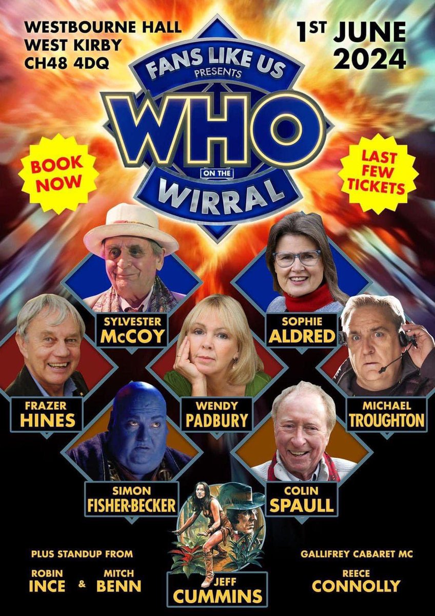 He’s off to the Wirral on 1 June, last few tickets available .. ticketsource.co.uk/Who-at-Hoylake