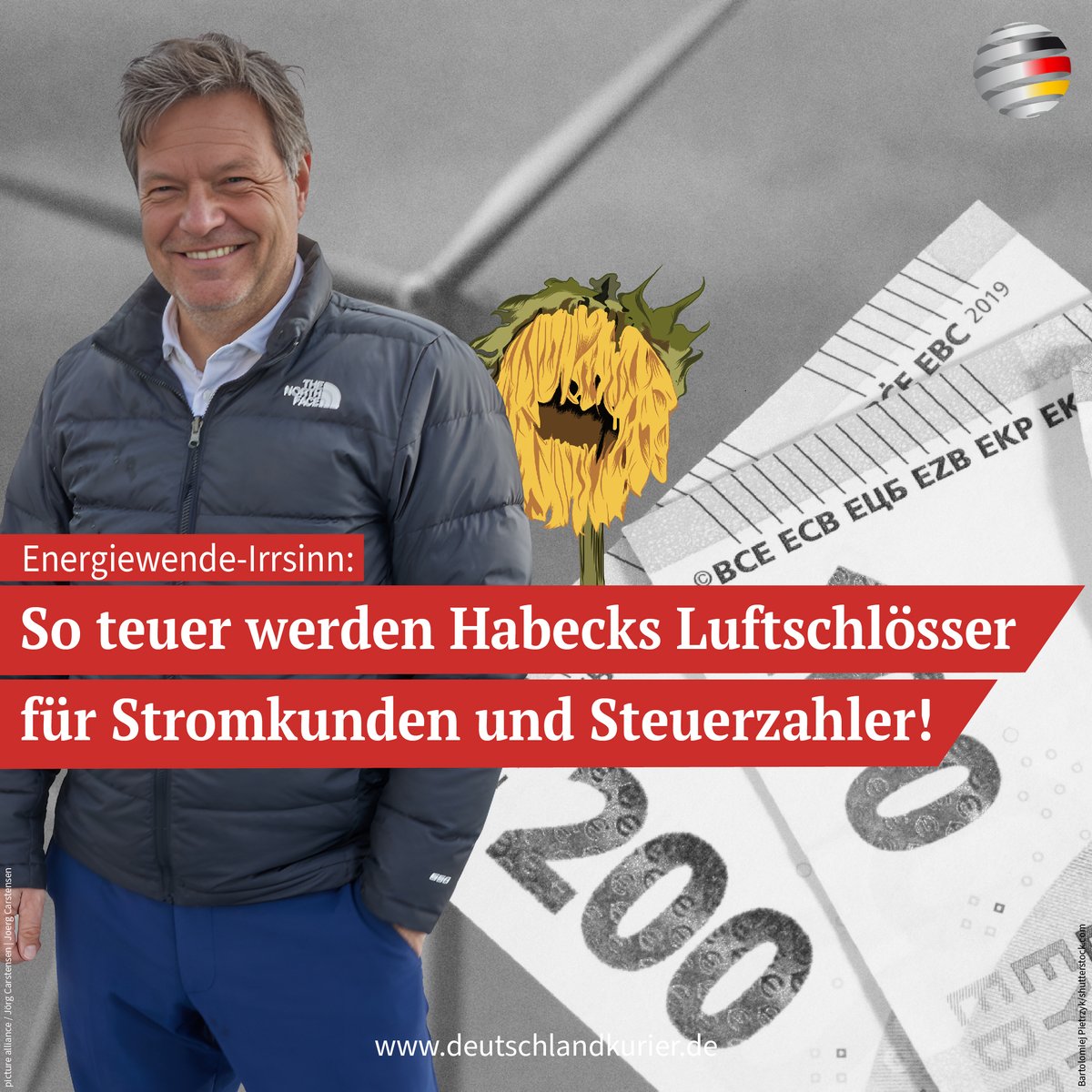 Die Kosten für die „grüne“ Transformation Deutschlands sollen sich Experten-Berechnungen zufolge bis 2035 auf die astronomische Summe von mehr als 1,2 Billionen Euro belaufen. Um die hochgesteckten sogenannten #Klimaziele zu erreichen, seien allein in den kommenden sechs Jahren…