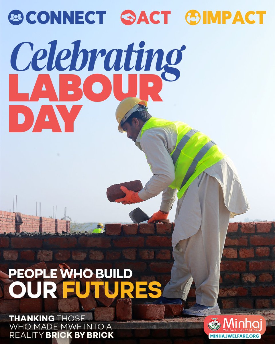 💪 Today, we honour the hardworking labourers whose dedication and sweat built the magnificent projects of MWF. Their tireless efforts have shaped communities and futures, reminding us about the power of determination 🔗minhajwelfare.org