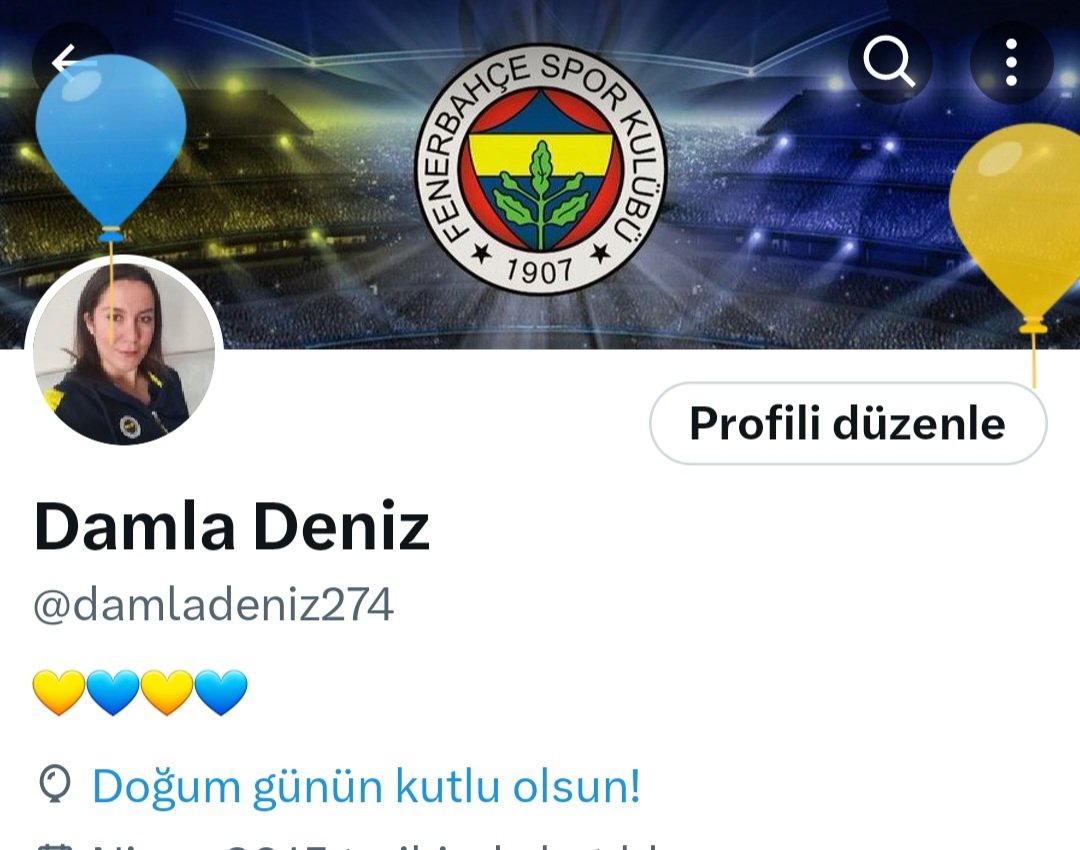 Doğum günümde sayfamdaki balonlar bile beni yansıtıyor💛💙 #1MAYIS