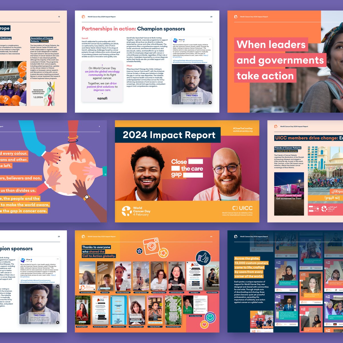 Together, we made a difference. On 4 Feb, the #WorldCancerDay ‘Close The Care Gap’ campaign showed its success in advocating greater equity and prompting action around the world. Thank you to our members, partners, and everyone involved. Impact report: uicc.org/resources/worl…