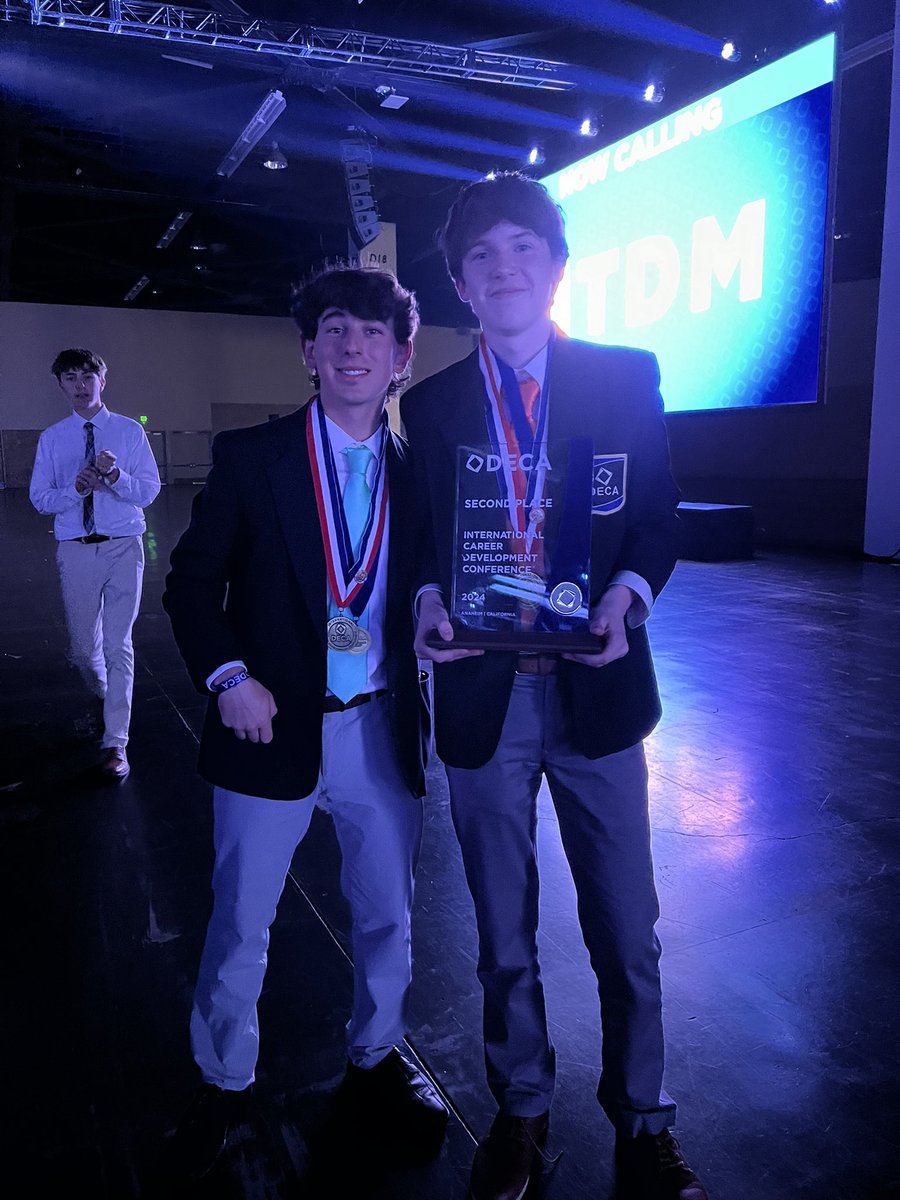 KPDECA just earned 3 #decaglass @DECAInc #DECAICDC.  This is the second year in a row our chapter has won three international championships. We are also extremely proud of our three international finalist teams, and our two top 10 teams in the world.