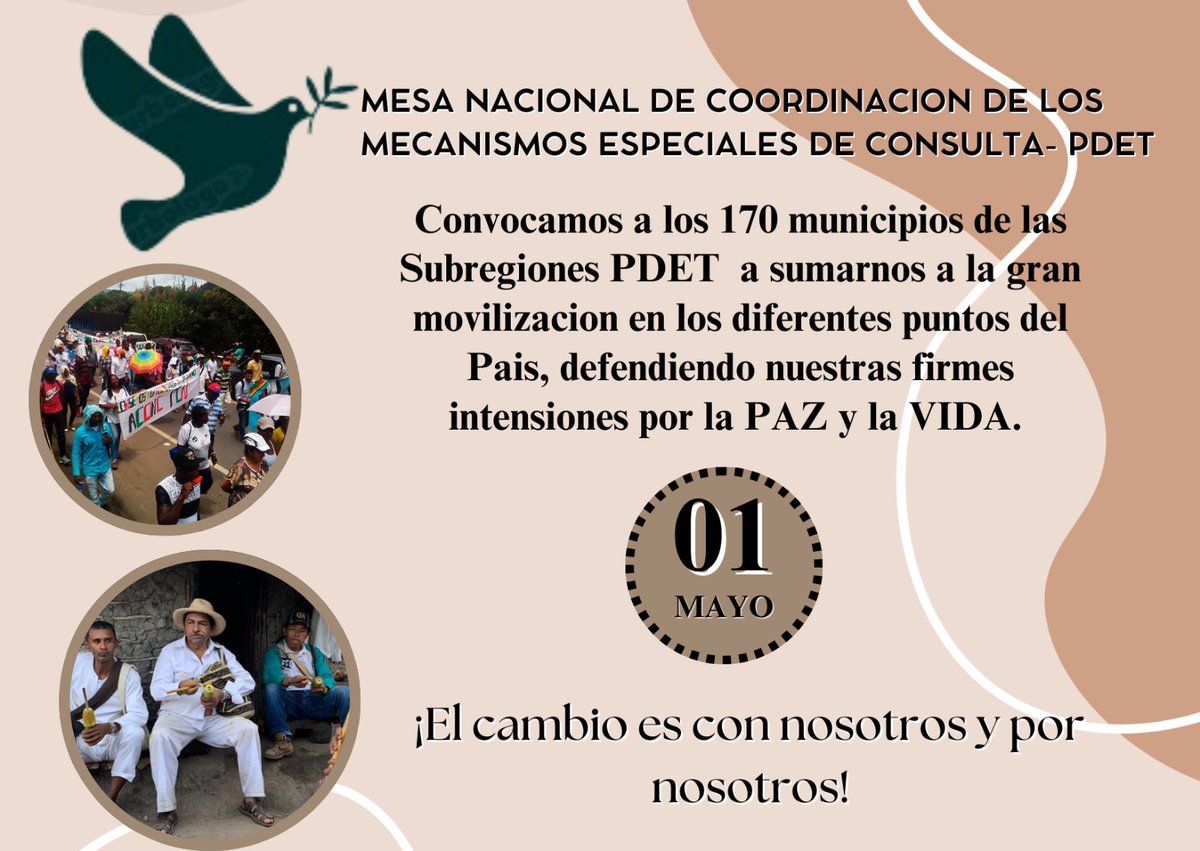 Mesa Nal de coordinacion MEC-PDET tweet media