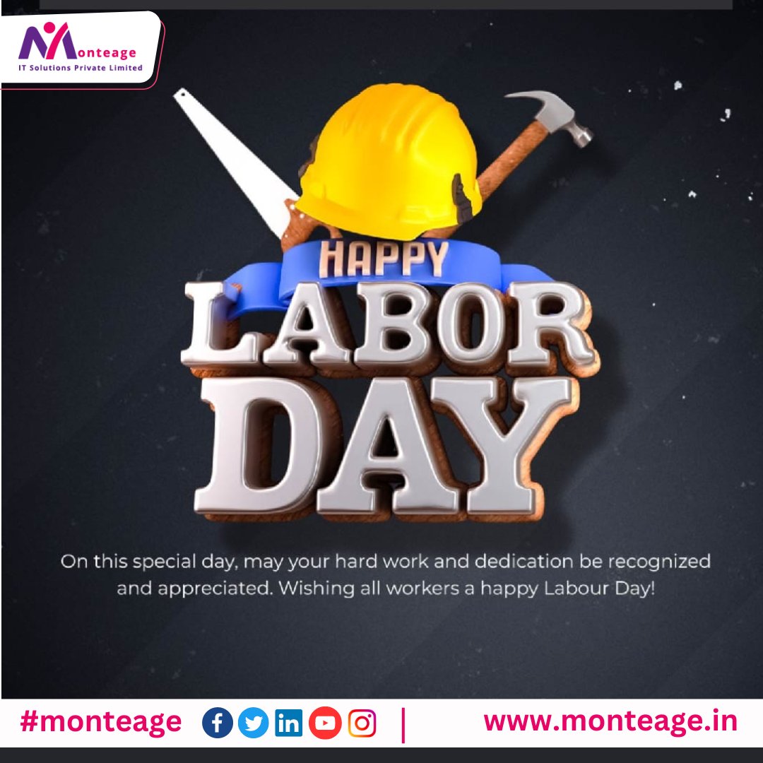 Cheers to all the hardworking souls out there! 💼🔧 Happy Labour Day! 

.
.
.
.
#Monteage #labourday #workhardplayhard #CelebrateWork #mayday #workersday #LaborDay2024 #GrindTime #mondaymotivation #worklifebalance