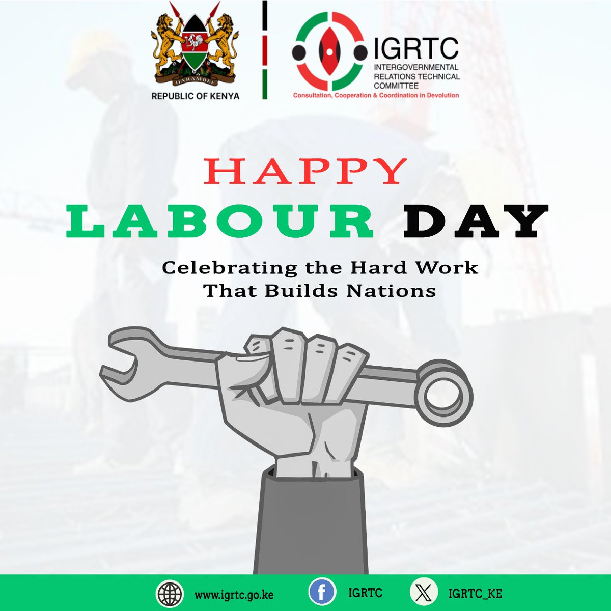 IGRTC wishes you a Happy Labour Day! Let's celebrate the hard work and dedication that powers our Nation forward. #labourday