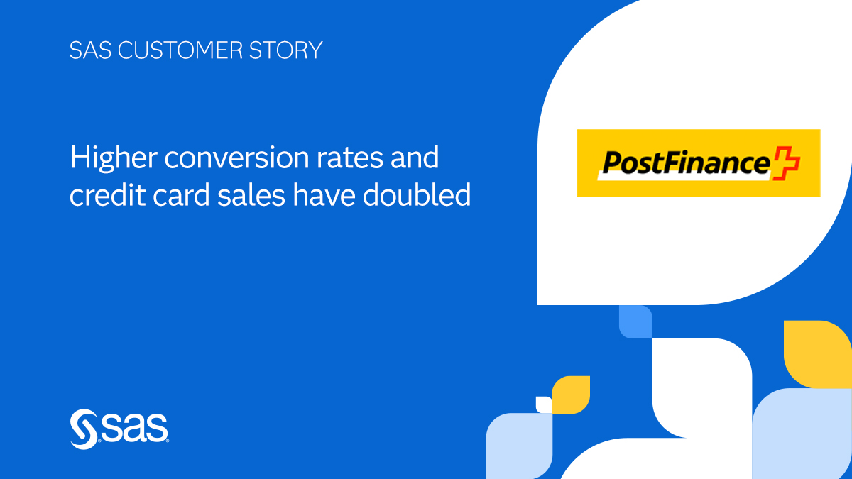 PostFinance turns to SAS to automate and optimize campaigns for improved offers, more effective communications and higher response rates. 📈
🌟Read the full success story here: 2.sas.com/6014jHF8O