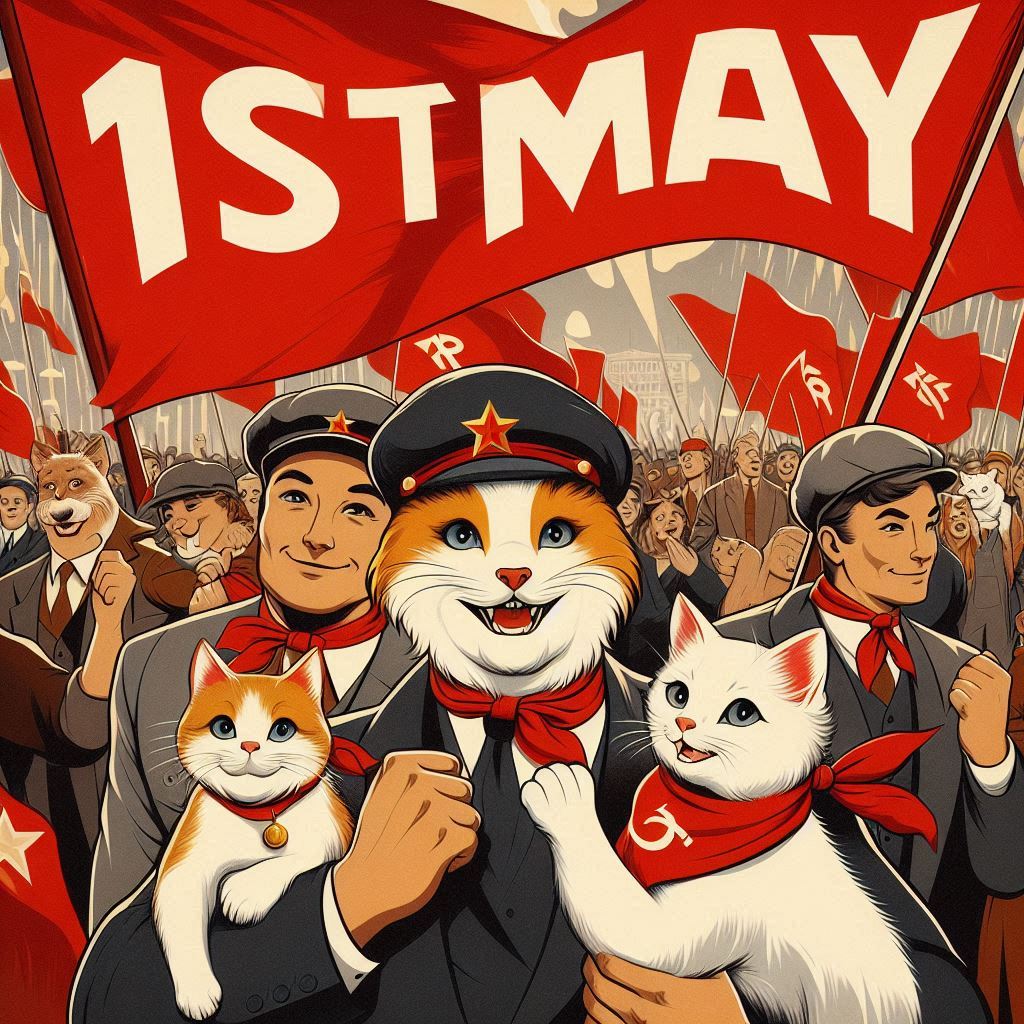 Happy May 1st!!! Rest today workers of the twitter so you can work even harder tommorow. Töörööm töörööm!