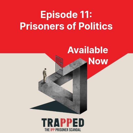 Episode 11: Prisoners of Politics 🗣️ 🎙️ The inside story of the measures being taken by members of the House of Lords for #IPP prisoners in the current parliamentary Victims and Prisoners Bill. With @Fox_Claire @danielmgmoylan @AndrewSperling 🔗 podfollow.com/1689277181