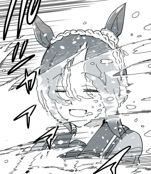 スペちゃんの誕生日前に娘でリハビリお絵描き シーザリオの手洗い、パシャパシャってレベルじゃない水量で草 #ウマ娘 #GOCHIWEEK