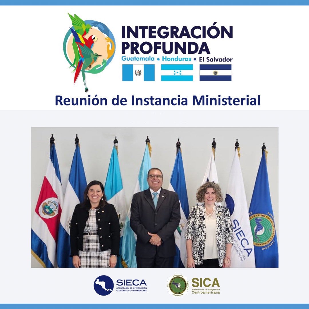 30 de abril de 2024 | Los ministros de los Gobiernos de Guatemala, Honduras y El Salvador se reunieron para continuar el proceso de integración profunda que busca facilitar el libre tránsito de mercancías y personas naturales entre los tres países.
