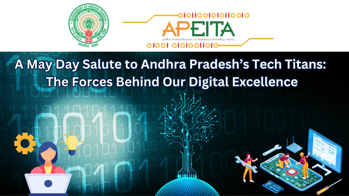 This #MayDay, we celebrate the remarkable contributions of the IT and electronics workforce in #AndhraPradesh. Your hard work and innovation are shaping our state's prosperous future! #APEITA salutes every tech professional making a difference: shorturl.at/fHIS2