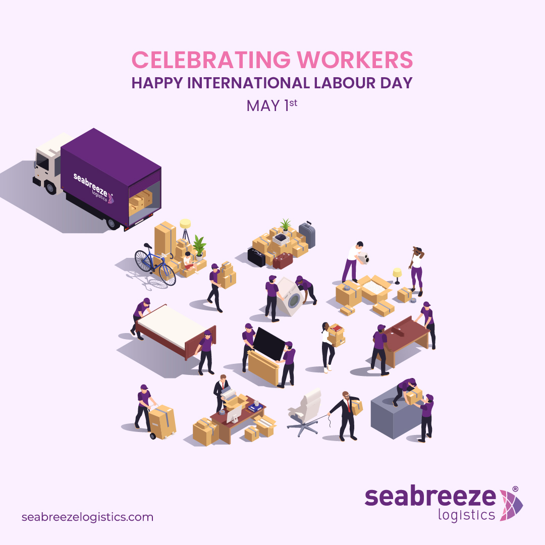 Happy International Labour Day! Seabreeze Logistics celebrates the dedication of workers worldwide. Your hard work shapes a brighter future. Thank you for all you do!

#SeabreezeLogistics #GlobalSupplyPartner #LabourDay #Appreciation