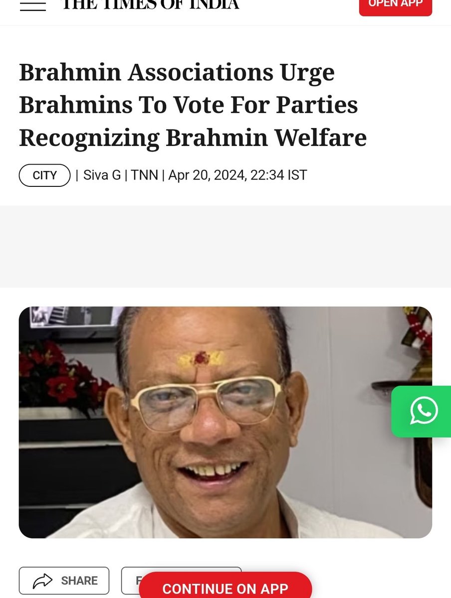 In my State, Brahmins are not blind anymore..