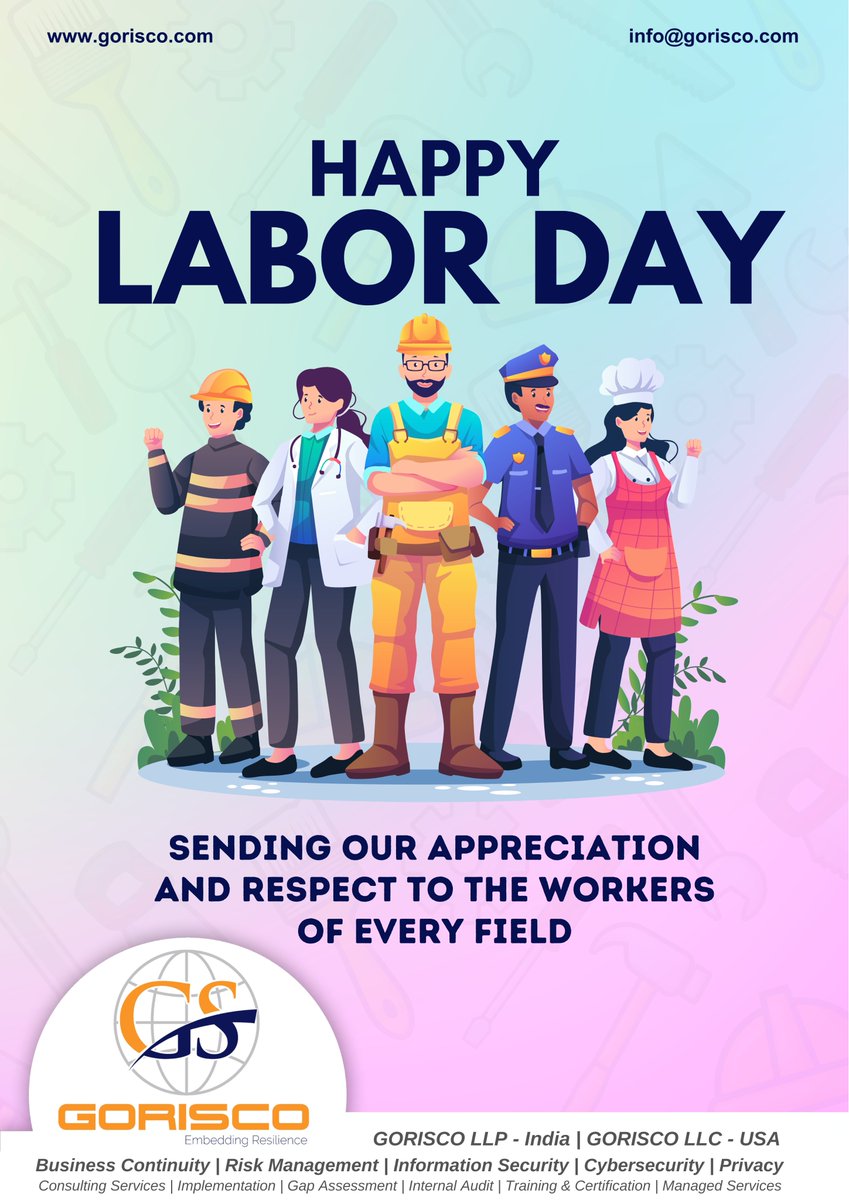 On this Labor Day, we pay tribute to the resilience and dedication of workers worldwide. Your unwavering commitment forms the backbone of every organization.

#LaborDay #WorkerAppreciation #Acknowledgment #Dedication #Resilience #GlobalWorkforce