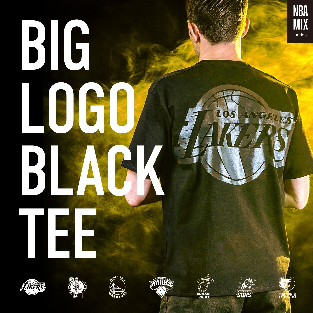 NBA MIX Series - BIG LOGO BLACK TEE ヒート NBA MIX Series - BIG LOGO BLACK TEE ヒート（NBA MIX Series