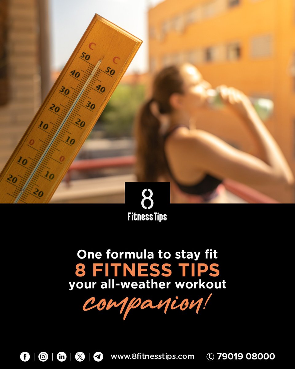 One Formula To Stay Fit
8 Fitness Tips
Your All-Weather Workout Company !.
.
.
For more details log on to-8fitnesstips.com

#fitnessjourney
#fitnessfreak #fitnessinspiration
#fitnessadict
#fitnesslifestyle
#healthiswealth
#healtyheart
#healtylife
#healthiswealth🌳💰💯