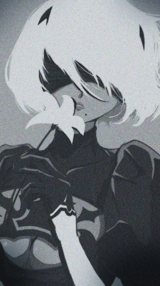 #50音ヒロイン「つ」
#2B
#ニーアオートマタ
#NieRAutomata 
「つ」か「て」かは意見が分かれる所