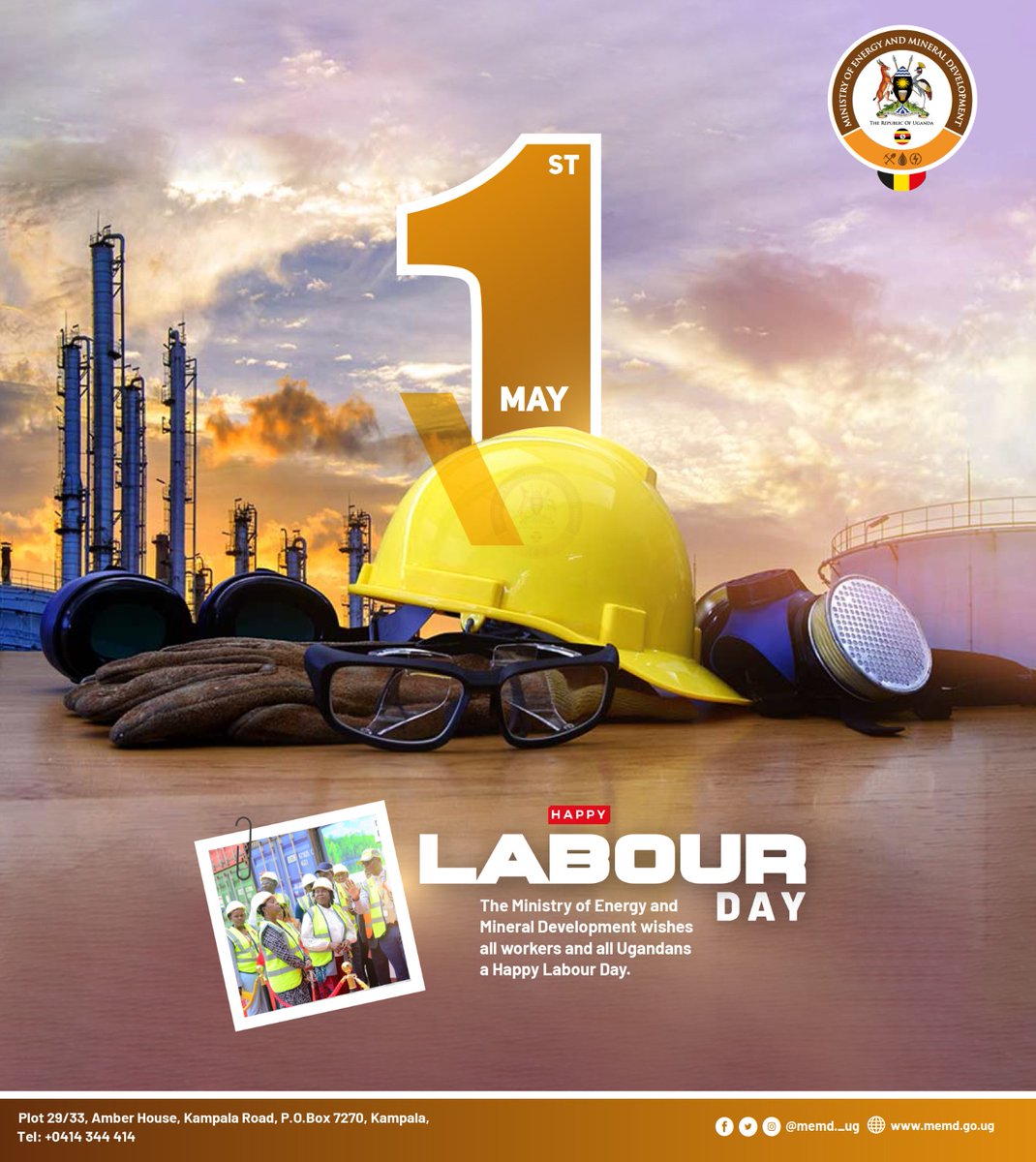 @MEMD_Uganda joins all workers in celebrating Labour Day @NankabirwaRS @HonOkaasai @PNyamutoro @irenebateebe