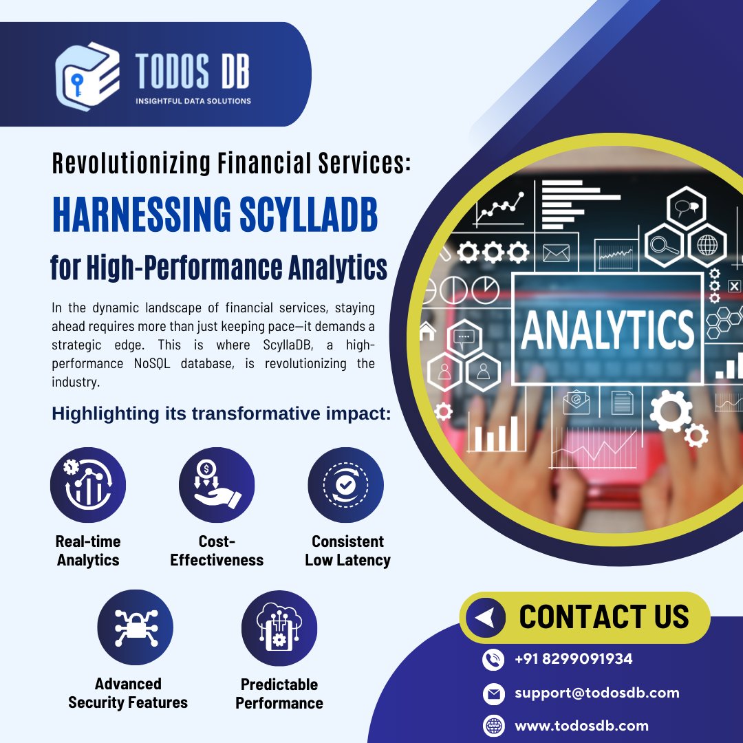 Harness the power of ScyllaDB for high-performance analytics and transform your business today!
We're here to help! Reach out to us at support@todosdb.com for your custom ScyllaDB database services.
#DatabaseManagement #ScyllaDB #MySQL #PostgreSQL #SQLServer #CloudDatabase #cloud