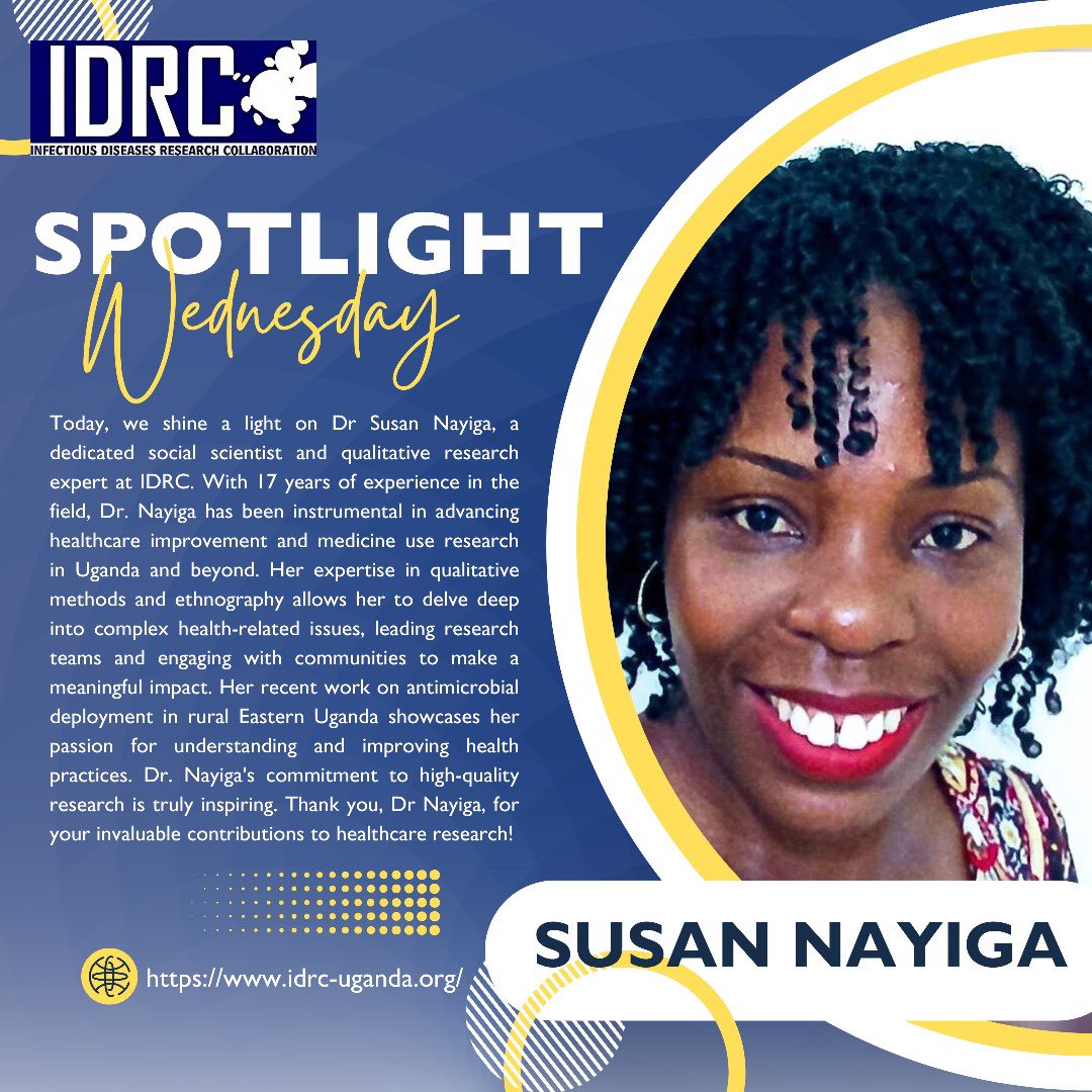 It's #SpotlightWednesday and we're thrilled to introduce you to Dr. @susannaiga, a game-changer in the field of qualitative research at @IDRC_Uganda Let's celebrate her dedication and passion for making a difference! 🌟#research #inspiration #spotlight