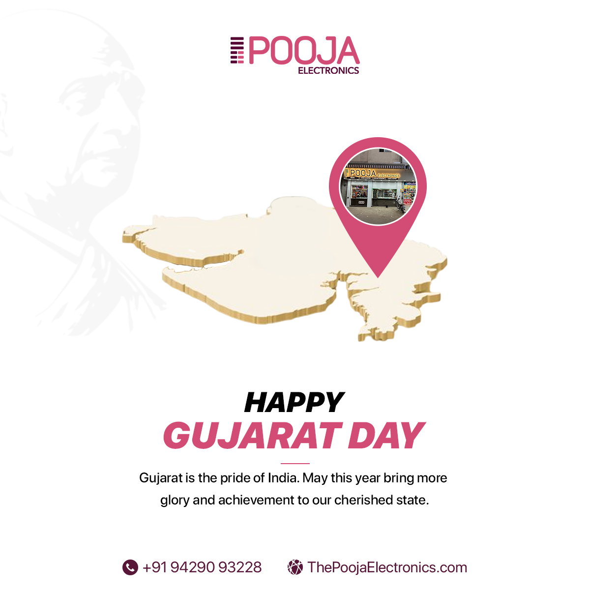 Gujarat is the pride of India. May this year bring more glory and achievement to our cherished state.
.
#poojaelectronics #happygujaratday #gujarat #RemoteRevival #RemoteReplacement #acremote #caraudioremote #DigitalEntertainment #connectivity #DigitalStreaming #hometheatersystem